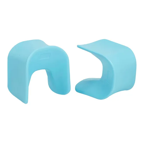 Vista 14 de ECR4Kids Asiento Wave, altura del asiento de 14 a 15.1 pulgadas, taburete tipo percha, amarillo, paquete de 2
