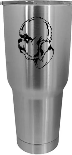 Vista 554 de Cairn Terrier - Vaso grabado con temática de perro, 30 onzas