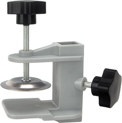 Vista 9 de Abrazadera de metal para brazos de mesa de aseo para mascotas, aleación de aluminio resistente, soporte de corte de pelo para perros y gatos