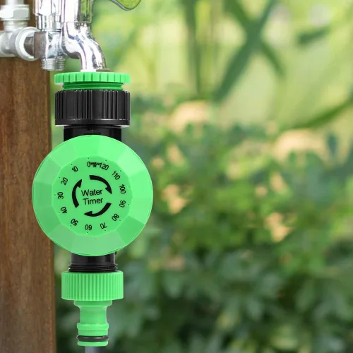 Vista 9 de Oumefar Temporizador de agua de 2 a 120 minutos Manguera de jardín al aire libre Controlador de temporizador de agua Controlador de riego de jardín