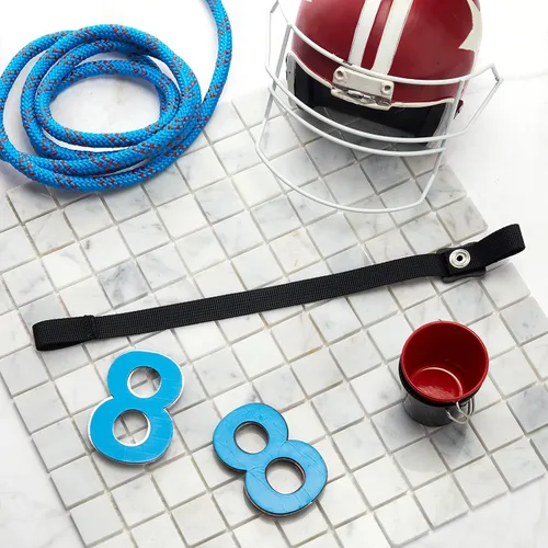 Vista 4 de Hockey Helmet Chin Strap Single Snap Detachable Sports Strap Replacement Ear Loops adjustable buckle Accessory Repair Kit