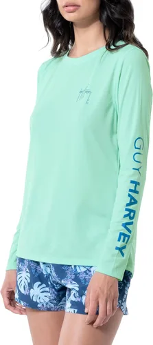 Vista 5 de Guy Harvey Camiseta de manga larga con protección solar UPF 50+ para mujer