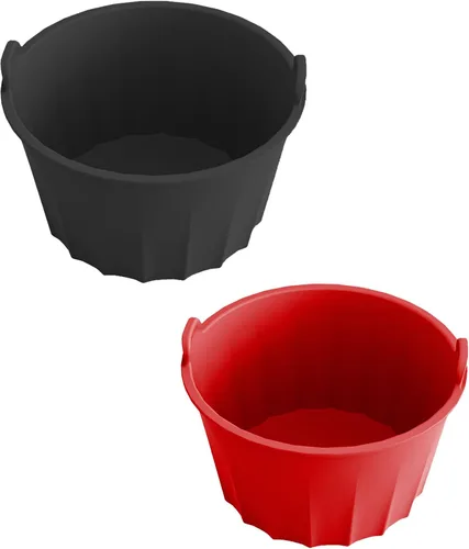Vista 9 de Forro de silicona para olla de cocción lenta, 2 piezas de grado alimenticio para olla redonda u ovalada de 5 a 6 cuartos de galón, a prueba de fugas