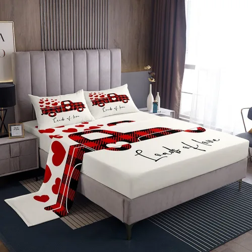 Vista 16 de Erosebridal Juego de sábanas de rosas tamaño individual, color azul, diseño romántico para mujeres, niñas, esposa, pareja, día de San Valentín