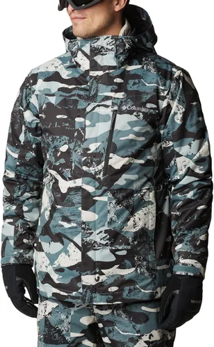Vista 13 de Columbia - Chaqueta Whirlibird IV Interchange para hombre, impermeable y transpirable Estampado De Camuflaje Mod Verde Piedra