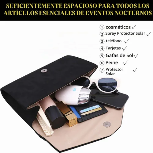 Vista 6 de Clutch Purses for Women Suede Pleated Evening Bag Wedding