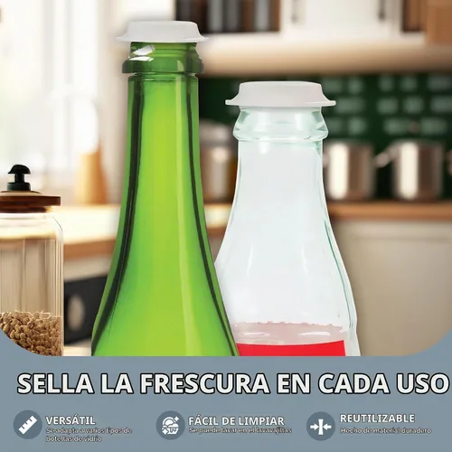 Vista 4 de Linden Sweden Juego de 10 fundas para tapas de botella, fabricadas