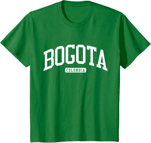Vista 51 de Camiseta estilo universitario de Bogotá Colombia, Negro