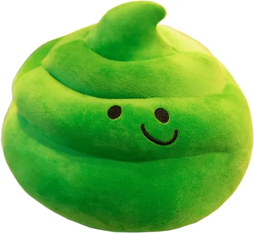 Vista 10 de Encantadora caca de simulación de peluche, regalos de parodia, almohada decorativa divertida 3D (10 pulgadas, marrón)