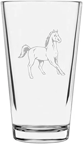Vista 46 de Shetland Pony (cuerpo) - Vaso de pinta grabado con temática de caballo alternativo de 16 onzas