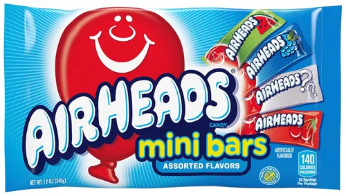 Vista 15 de Airheads Barras de caramelo de tamaño completo, cereza, caja de 36