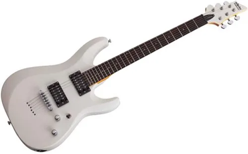 Vista 7 de Schecter 430 C-6 Deluxe Guitarra eléctrica de cuerpo sólido, color negro, acabado satinado., SBK