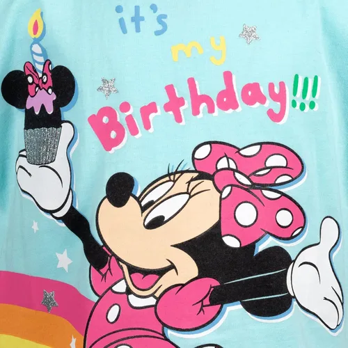 Vista 4 de Disney Minnie Mouse Princess Belle The Little Mermaid Moana Lilo &Stitch Frozen - Camiseta de cumpleaños para niñas pequeñas a niños pequeños