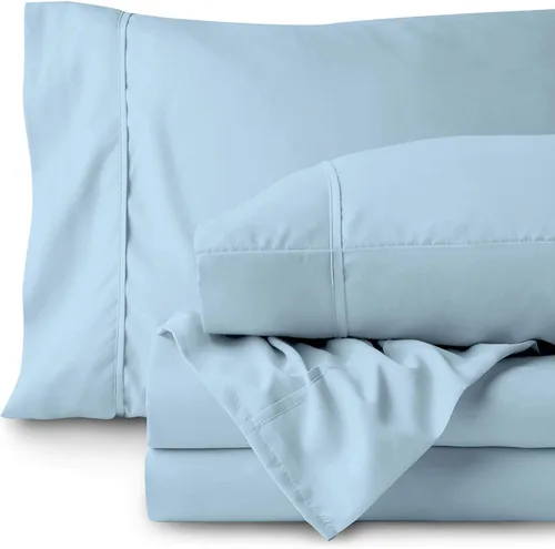 Vista 17 de Juego de sábanas RRlinen, de 800 hilos, 100 % algodón, para cama de matrimonio de 5 piezas, sábana dividida de color blanco, hilos largos de una