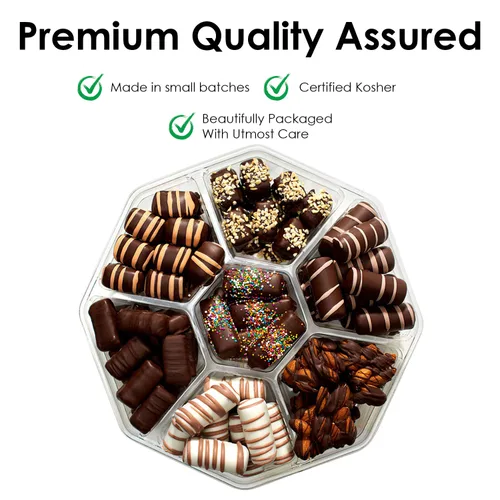Vista 5 de Regalos gourmet Kosher Chocolate Purim - Set de regalo con 4 fabulosos regalos de chocolate