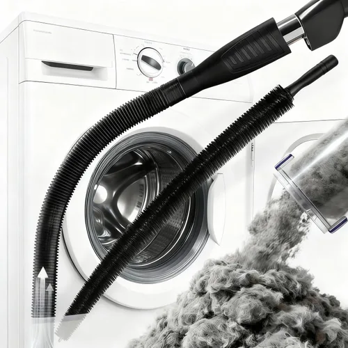 Vista 11 de Kit limpiador de ventilación para secadora, accesorio universal para manguera de vacío y cepillo de pelusa, limpia eficazmente los conductos