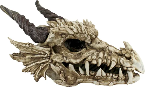 Vista 7 de Design Toscano Benevolent Dragon - Estatua de jardín asiático, 27 pulgadas, resina, acabado de piedra gris