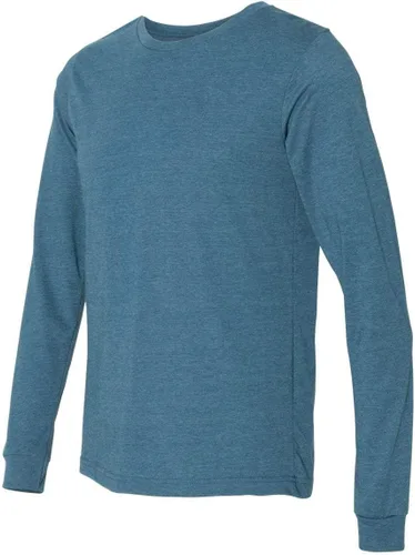 Vista 156 de Canvas Filmore 3501 - Camiseta de 4.2 onzas para hombre manga larga (1) Ceniza + (1) Jaspeado atlético