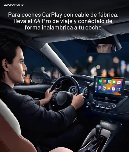 Vista 6 de A4 Pro Wireless CarPlay Android Auto Adaptador con rejillas