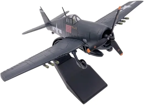 Vista 2 de Adorno de regalo de la batalla de la Segunda Guerra Mundial de la Segunda Guerra Mundial de los Estados Unidos F6F Hellcat Fighter Diecast Metal