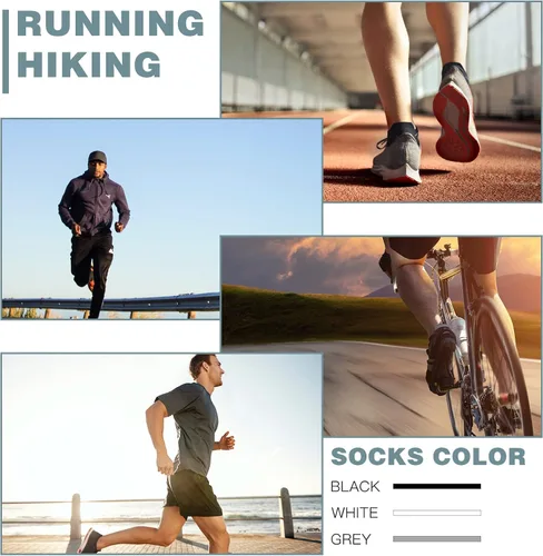 Vista 7 de COOVAN 10 pares de calcetines de corte bajo para hombre, paquete de 10 calcetines cómodos y casuales