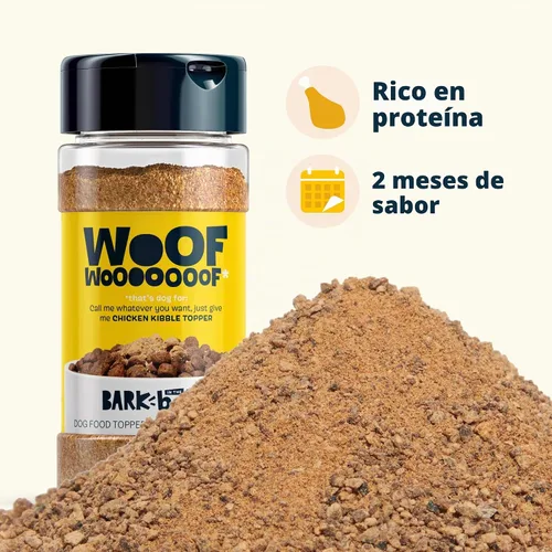 Vista 3 de BarkBox - Decoración de pollo para perros High Protein Ingredients for All Breeds, Rosemary Extract for Large & Small Breeds, Shake & Pour for Dog