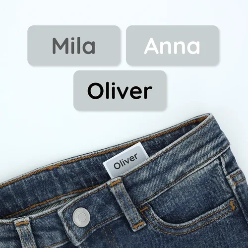 Vista 10 de TeddyLabels - Etiquetas para ropa para hogar de ancianos (60) – Etiquetas adhesivas con nombre para ropa y artículos personales. Etiquetas