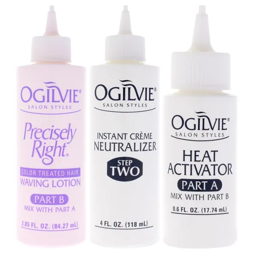 Vista 4 de Kit profesional de permanente acondicionadora Ogilvie Salon Styles Precisely Right - Ideal para cabello tratado con color, normal - 1 aplicación