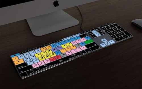 Vista 4 de KB Covers Avid Media Composer - Teclado para Mac, aluminio retroiluminado