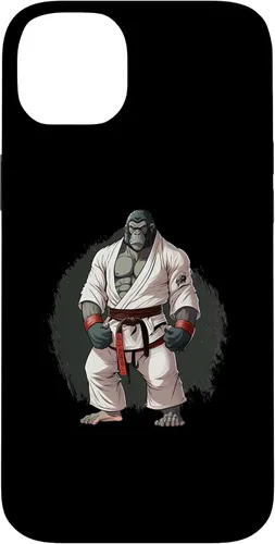 Vista 15 de iPhone 16 Gorilla In Judo Uniforme - Estuche japonés de artes marciales
