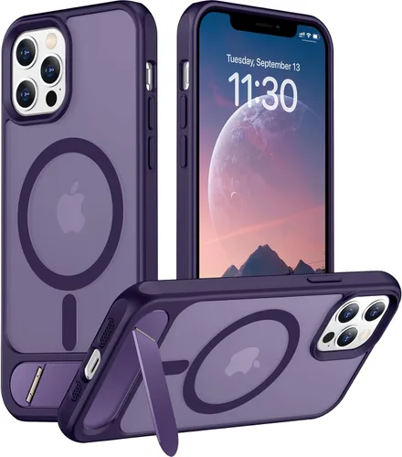 Vista 277 de Funda para iPhone 11 con compatibilidad magnética, [Soporte invisible incorporado][Compatible con MagSafe]