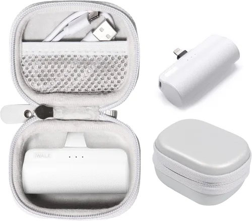 Vista 8 de Funda para cargador portátil pequeño compatible con iWALK pequeño cargador portátil USB-C, Anker Nano, JEJILL, LanLuk, Charmast, LENUTO, Swyop
