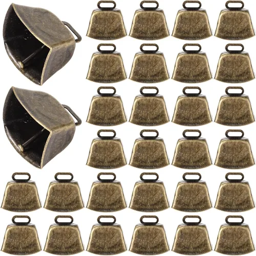 Vista 6 de 30 campanas de vaca, campanas de cobre de pastoreo, campanas de vaca de metal con sonido nítido, campanas de bronce de cobre de animales fuertes