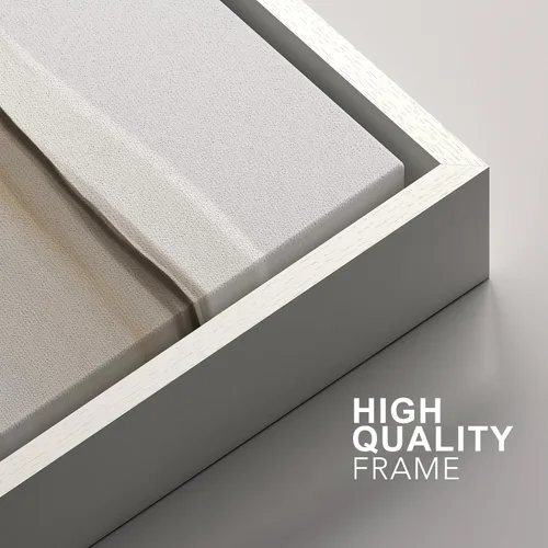 Vista 80 de SIGNFORD - Set de obras de arte en lienzo enmarcado para pared, ilustraciones abstractas de neblina del desierto en tonos neutros beige y marrón