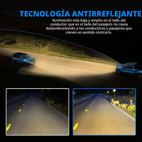 Vista 2 de DWVO Conjunto de faros proyector con luces diurnas Compatible con 2016 2017 2018 2019 2020 2021 Civic Reemplazo de faros en par Carcasa negra