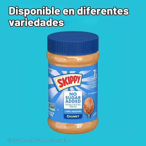 Vista 8 de SKIPPY Mantequilla de maní cremosa para untar sin azúcar añadida, 16 onzas