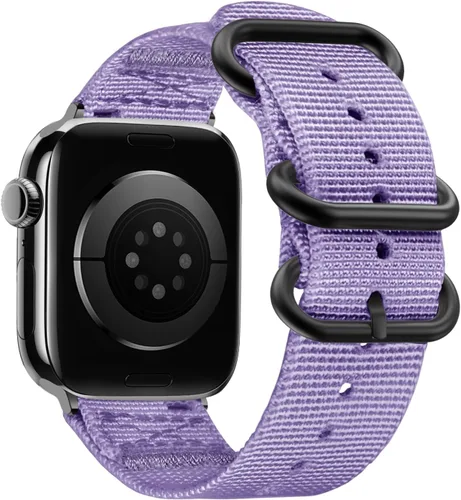 Vista 14 de Youther Correa de nailon compatible con Apple Watch Band de 1.654 in 1.732 in 1.772 in 1.811 in 1.929 in 1.496 in 1.575 in 1.614 in, correa
