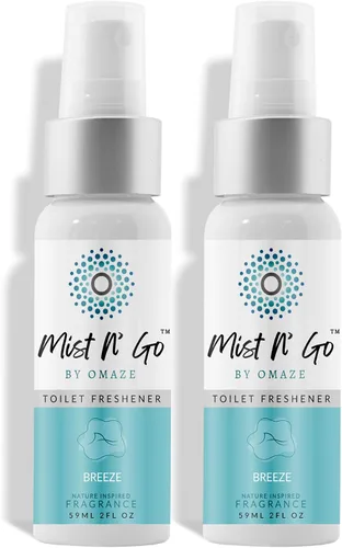 Vista 29 de Mist N' Go by Omaze - Aerosol de Baño de Viaje para Inodoro Eliminador de Olores - Aerosol de Inodoro de Viaje para Ambientador de Aire de Baño