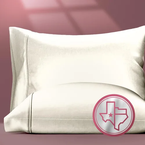 Vista 14 de TEXAS LINEN CO. Fundas de almohada 100% algodón egipcio tamaño Queen – Lujosas fundas de almohada de alta cantidad de hilos de la serie 800