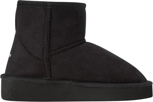 Vista 4 de bebe Botas de invierno para niñas, botines de piel de oveja sintética, botas cortas con plataforma para niñas, botas de moda mullidas (11-4)