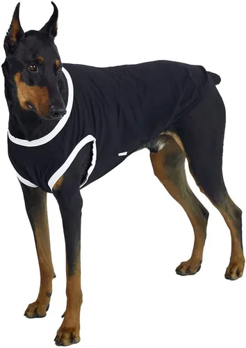 Vista 14 de Camiseta sin mangas para perro, camisas de algodón para perros, camisetas sin mangas, suave, transpirable, fresca para perro, ropa para mascotas