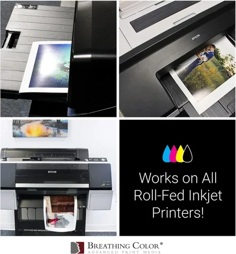 Vista 4 de Vibrance - Papel brillante para impresora fotográfica, 8.99 oz/m², acabado brillante, rollo de papel fotográfico de alta calidad con núcleo de 3
