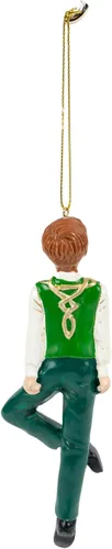 Vista 4 de Adorno de árbol de Navidad de niño bailarín irlandés E0602
