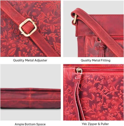 Vista 35 de VALENCHI Real Genuine Leather Women's Crossbody Purse/Bag With Adjustable Strap
