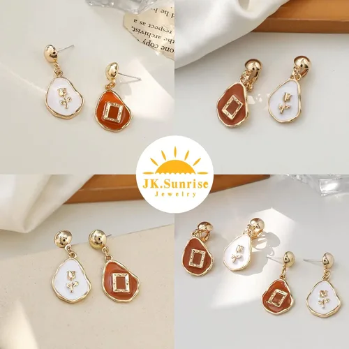 Vista 5 de JK.Sunrise 2 Pairs Trendy Fashion Drop Dangle Statement Women Earrrings Set Multipack Jewelry Gifts for Women Teen Girls