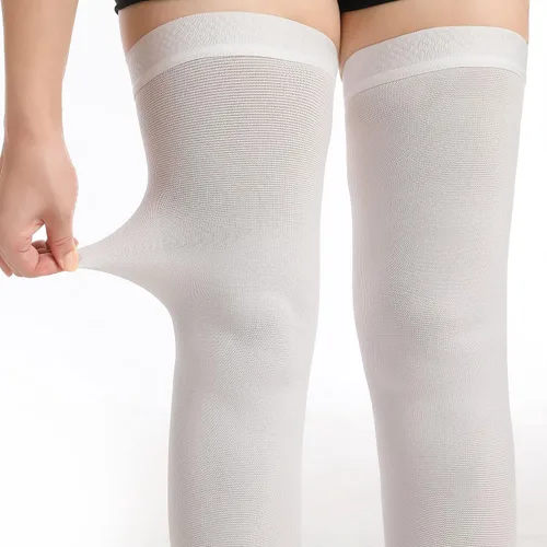 Vista 7 de Doc Miller TED Hose Medias altas hasta la rodilla Anti Embolismo para Mujeres y Hombres, Medias Quirúrgicas Estilo Hospital, Medias de Compresión