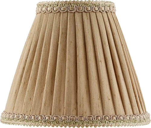 Vista 20 de Aspen Creative 30008 Lámpara de araña con forma de campana pequeña, color beige, parte superior de 3 pulgadas x 6 pulgadas inferior x 5 pulgadas