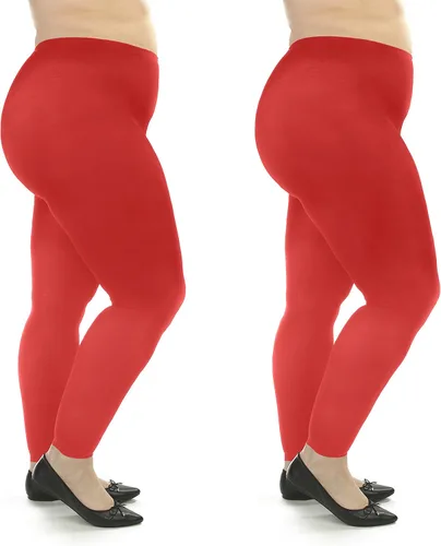 Vista 3 de Silky Toes Medias casuales sin pies de microfibra opaca para mujer, talla grande, 2 pares Negro