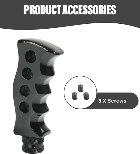 Vista 2 de Zlirfy - Pomo de palanca de cambios de automóvil, perilla de cambio automática, accesorios de automóvil, mango de cuchillo de agarre para automóvil
