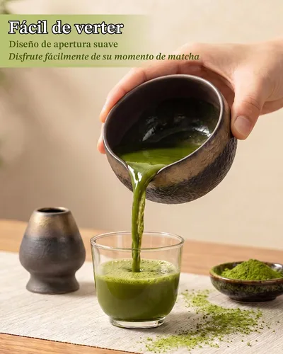 Vista 6 de Juego de batidor de matcha, juego de regalo completo de 7 piezas